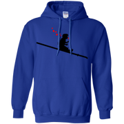 Banksys Girl Sliding down the Drain Blowing Bubbles Hoodie