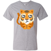 Bored Tiger Emoji Men’s V-Neck T-Shirt