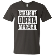 Straight Outta Mordor Men’s Printed V-Neck T-Shirt