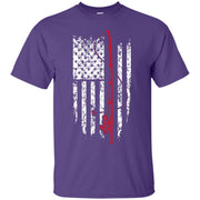 Fishing Rod American Flag T-Shirt