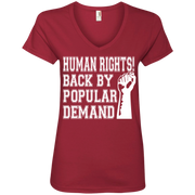 Human Rights Back By Popular Demand Ladies’ V-Neck Shirt