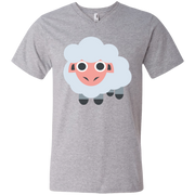 Sheep Emoji Men’s V-Neck T-Shirt