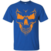 Orange Skull & Bones Face T-Shirt