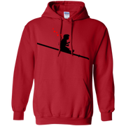Banksys Girl Sliding down the Drain Blowing Bubbles Hoodie