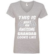 This is What an Awesome Grandad Looks Like  Ladies’ V-Neck Tee