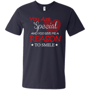 You are Special and you Give Me Reason To Smile Men’s V-Neck T-Shirt