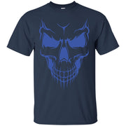 Blue Skull & Bones Face T-Shirt