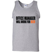 Office Manager: Will Work For Beer Tank Top