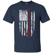 Fishing Rod American Flag T-Shirt