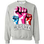 Girls Rock! Womens Protest Uni Sex Sweatshirt