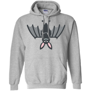 Upside Down Bat Emoji Hoodie