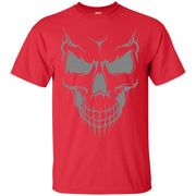Grey Skull & Bones Face T-Shirt