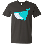 Whale Emoji Men’s V-Neck T-Shirt