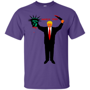 Trump Holding Statue of Liberty Head America First Unisex T-Shirt