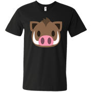 Wart Hog Emoji Men’s V-Neck T-Shirt