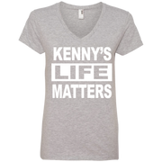 Kenny Life Matters Ladies’ V-Neck T-Shirt