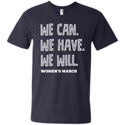 We Can, We Have, We Will Women’s March Men’s V-Neck T-Shirt