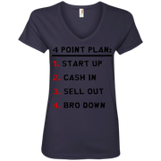 Cartmans 4 Point Plan Ladies’ V-Neck T-Shirt