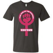The Rise of the Women, The Rise of the Nation Men’s V-Neck T-Shirt
