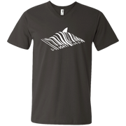 Banksy’s Shark Bar-code Men’s V-Neck T-Shirt