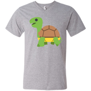 Turtle Emoji Men’s V-Neck T-Shirt