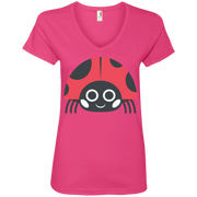 Lady Bird Emoji Ladies’ V-Neck T-Shirt