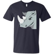 Rhino Emoji Men’s V-Neck T-Shirt