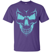 Turquoise Skull & Bones Face T-Shirt