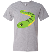 Snake Emoji Men’s V-Neck T-Shirt