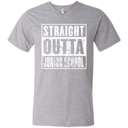 Straight Outta Juunior School Men’s V-Neck T-Shirt