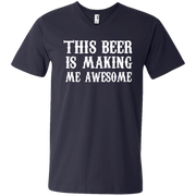 This Drink is Making me Awesome Shirt  Men’s V-Neck T-Shirt