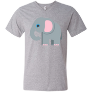 Elephant Emoji Men’s V-Neck T-Shirt