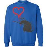 Banksy’s Rat Painting Heart for Love Sweatshirt