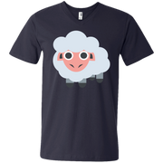 Sheep Emoji Men’s V-Neck T-Shirt