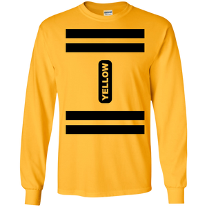 Yellow Crayon Costume Long Sleeve T-Shirt