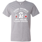 Zelda Good Things Come to Those Who break Clay Pots Men’s V-Neck T-Shirt