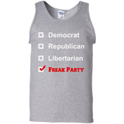 Democrat, Republican, Libertarian, Freak Party Tank Top