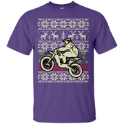 Christmas Jumper Biker Motocross T-Shirt