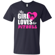 This Girl Loves Trucks Men’s V-Neck T-Shirt