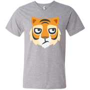 Tiger Face Emoji Men’s V-Neck T-Shirt