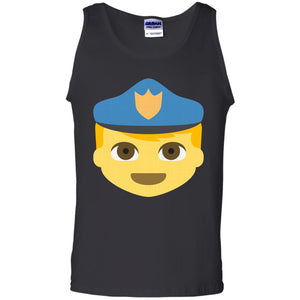 Yellow Policeman Emoji Tank Top