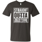 Straight Outta Juunior School Men’s V-Neck T-Shirt