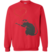 Banksy’s Rat Painting Heart for Love Sweatshirt