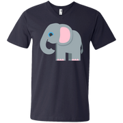 Elephant Emoji Men’s V-Neck T-Shirt