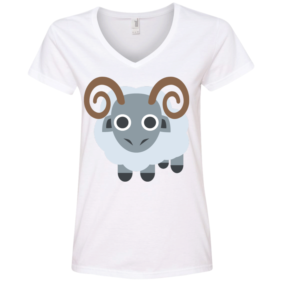 Yam Emoji Ladies’ V-Neck T-Shirt – Wind Vandy