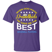 When God Made Grandkids He Gave me The Best Baseball Player T-Shirt