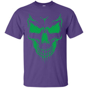Green Skull & Bones Face T-Shirt