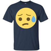 Stressed and Nervous Emoji Face T-Shirt