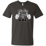 This Girl Loves Her Bae Men’s V-Neck T-Shirt