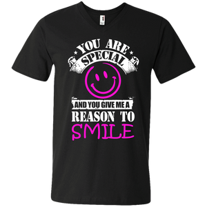 You are Special and you Give Me Reason To Smile Men’s V-Neck T-Shirt